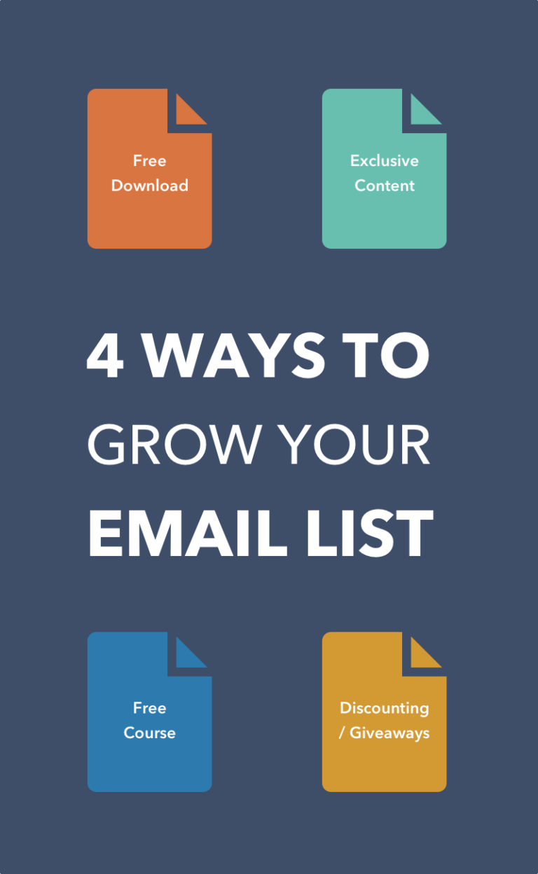 4 Ways to Grow Your Email List